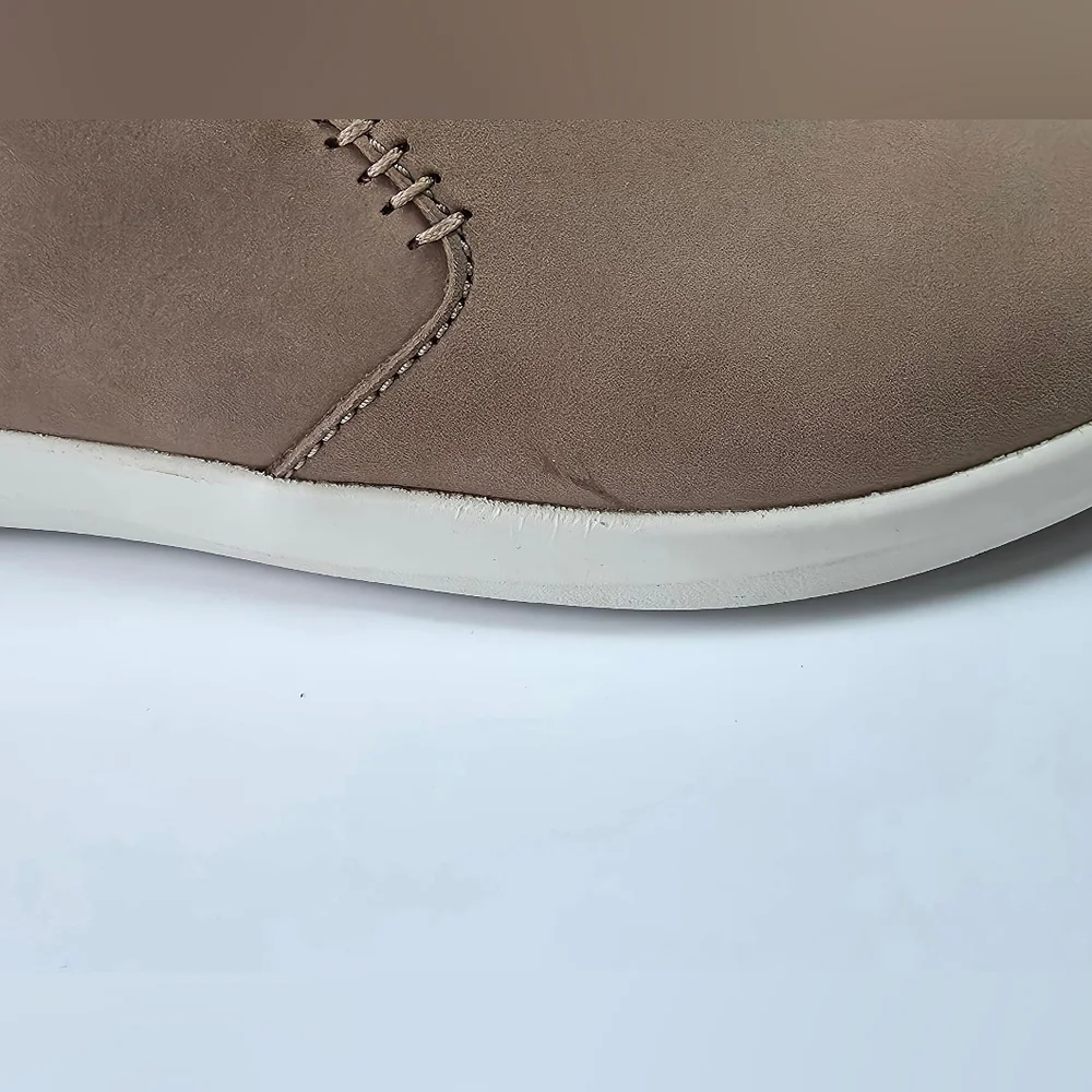 Olukai Women's Hawai‘iloa Manu Hope Taupe Grey/Off White Size 10